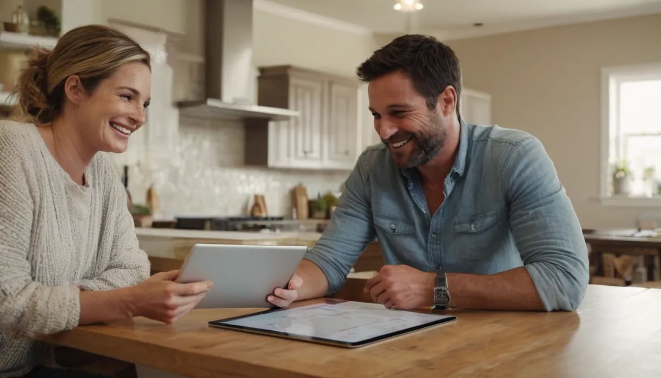 A homeowner talking with a local provider about a bathroom plan in the Annapolis area