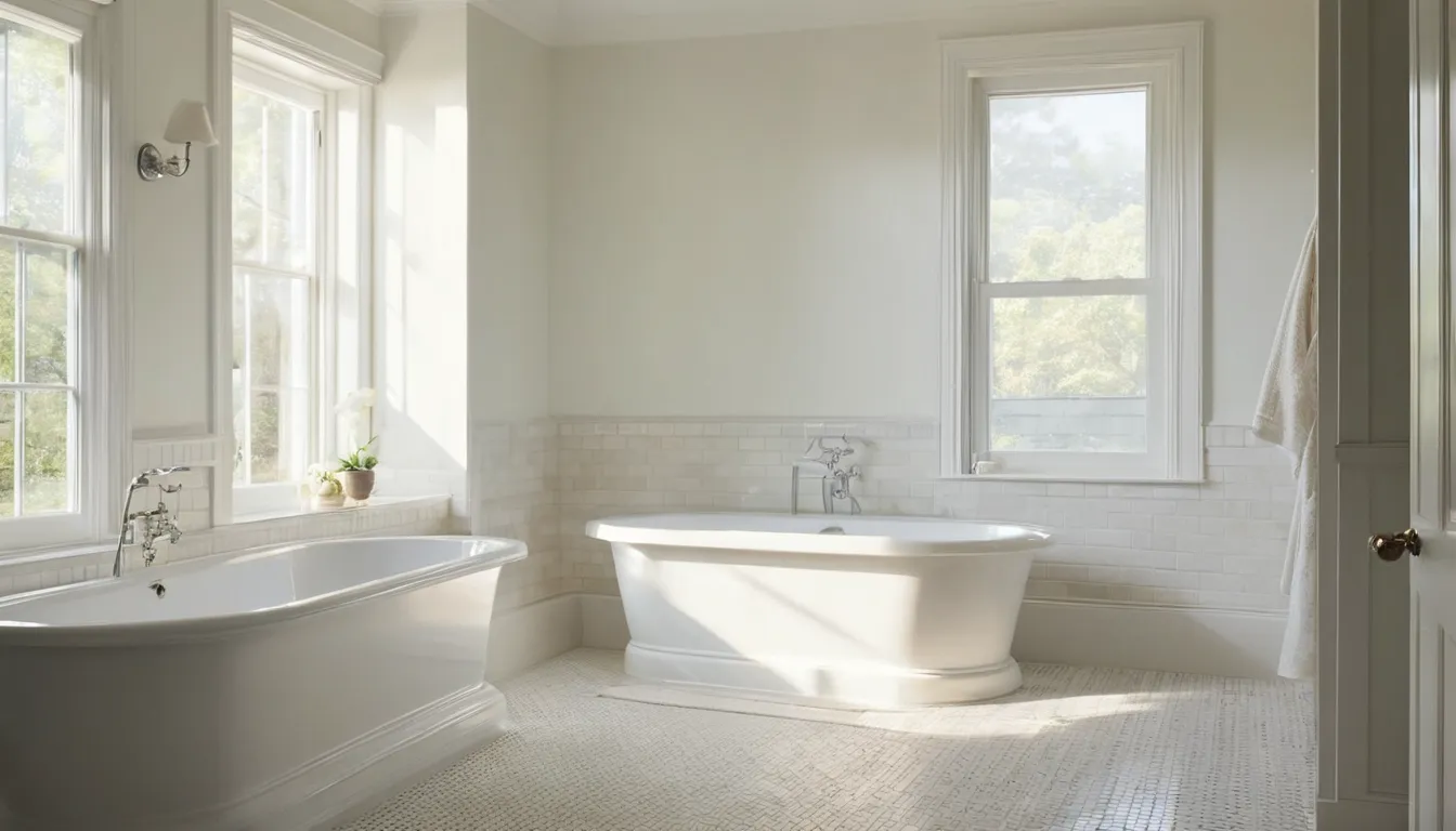 A bright, modern bathroom with a walk-in tub in a home in Annapolis